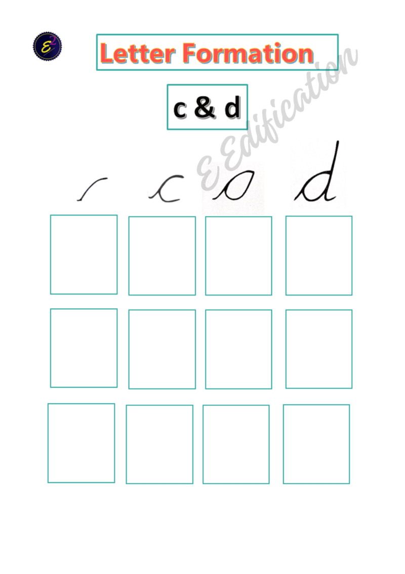 Cursive Letter Formation Worksheets - Image 2