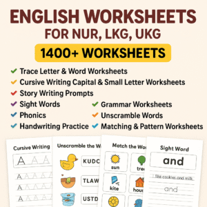 1400+ English Worksheets