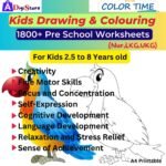 1800+ Kids Drawing & Colouring Worksheets