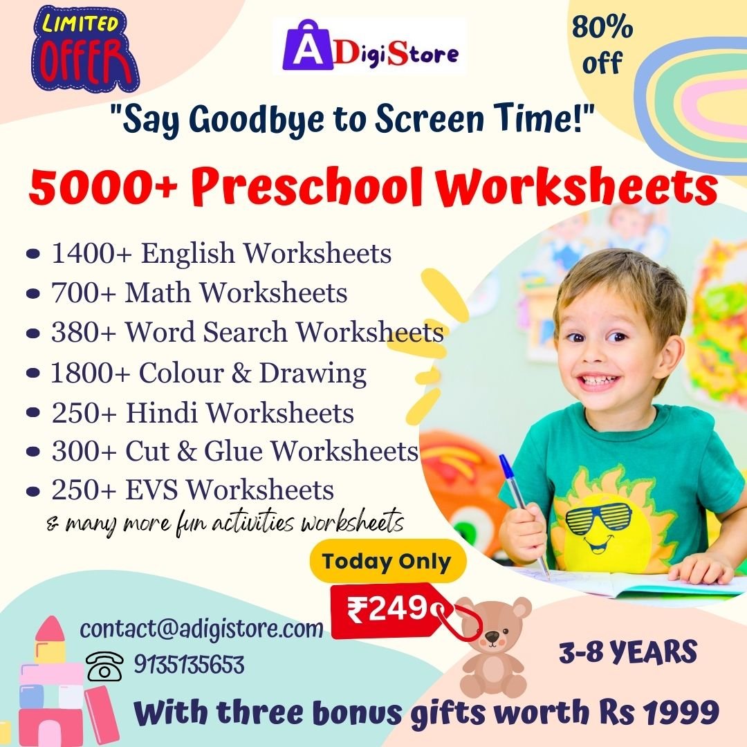 Preschool Worksheets