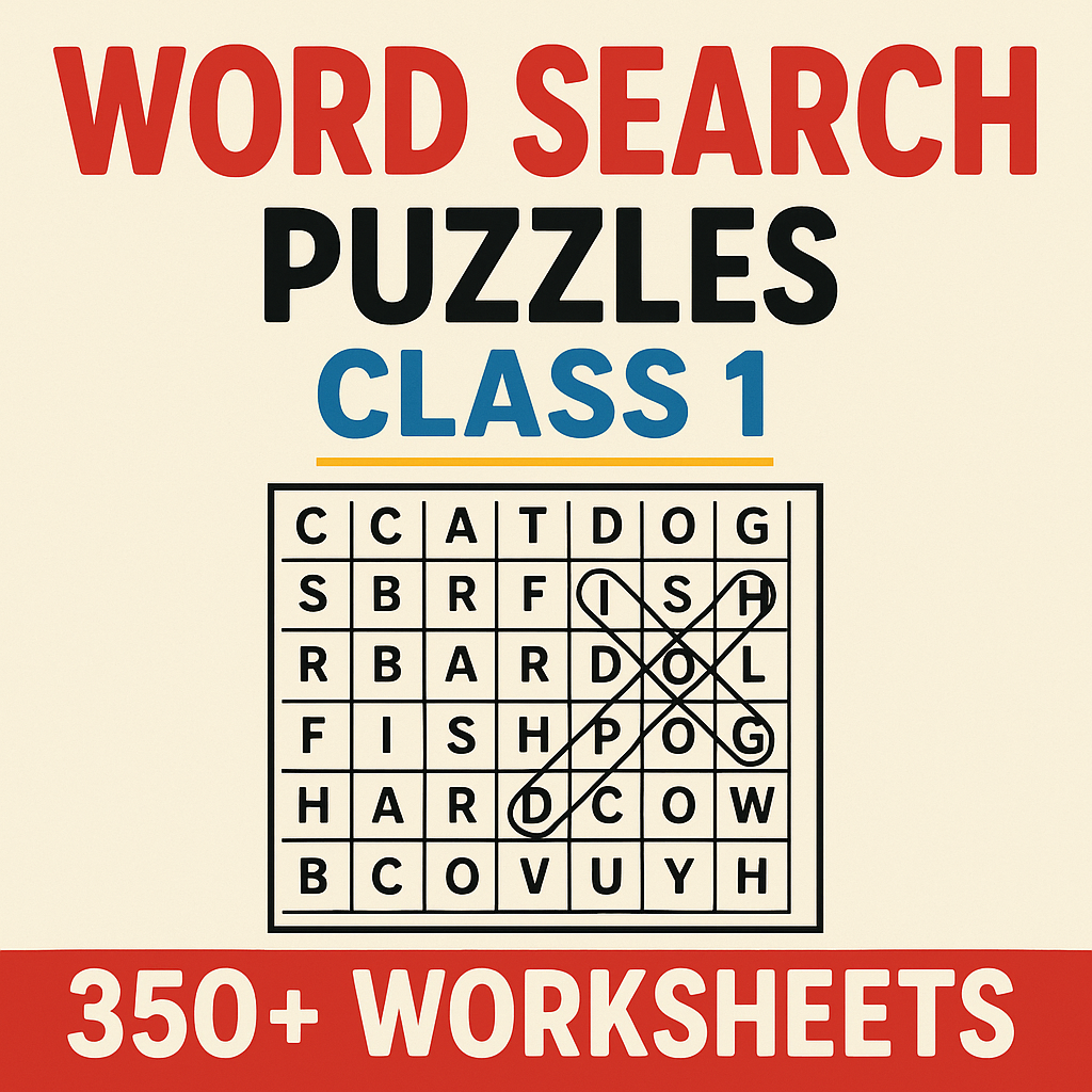 Word Search Puzzles Class 1