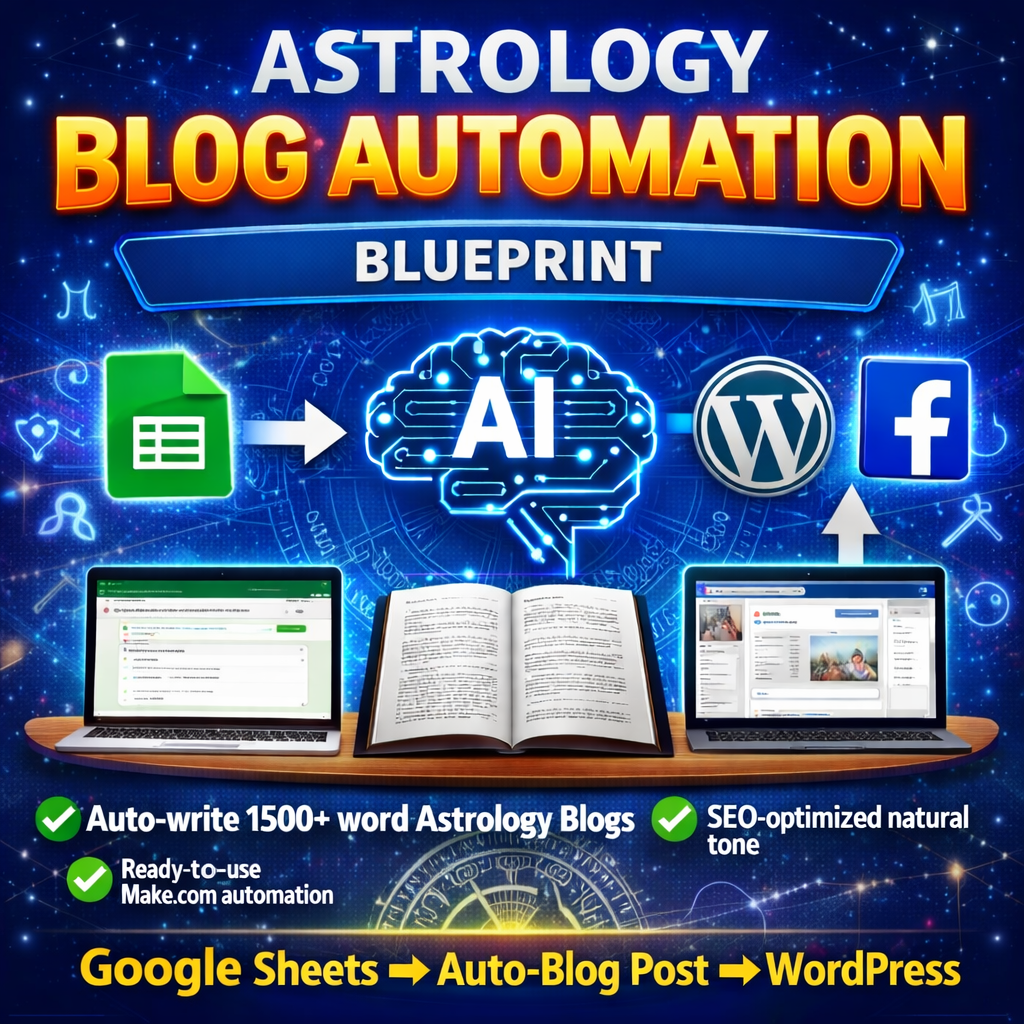 astrology blog automation template